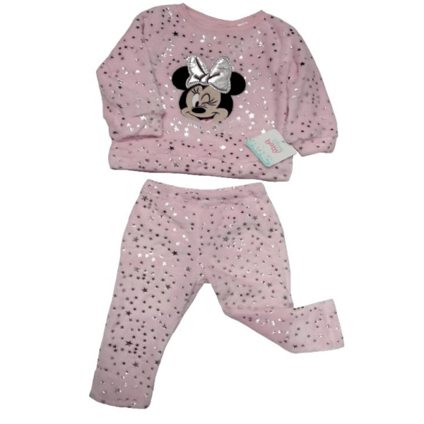 Minnie Embroidery Set In Foil Fabric For Toddlers
